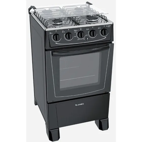 Cocina James C 105 B Negro Supergás Negro