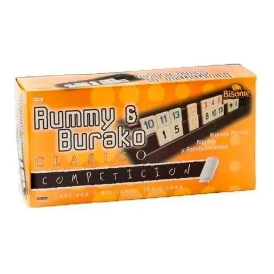 Juego De Burako Rummy Competicion Bisonte Manias