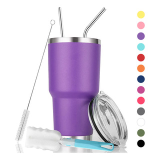 Vaso Térmico Portátil De Acero Inoxidable 30oz Calor/frío Color Violeta Liso Vaso Térmico Portátil De Acero Inoxidable 30oz Calor/frío Color Violeta Liso
