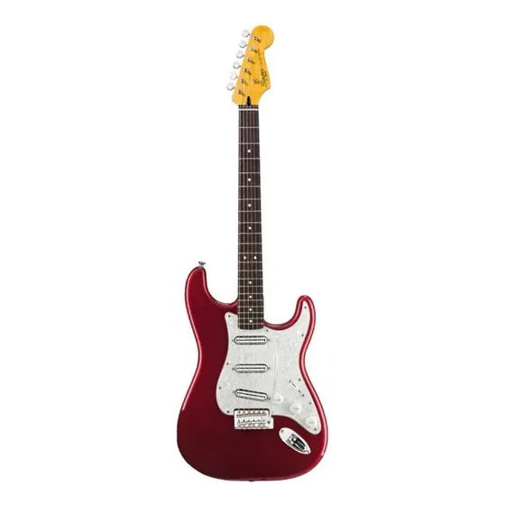 Guitarra eléctrica Squier by Fender Vintage Modified Surf Stratocaster de tilo candy apple red poliéster con diapasón de palo de rosa