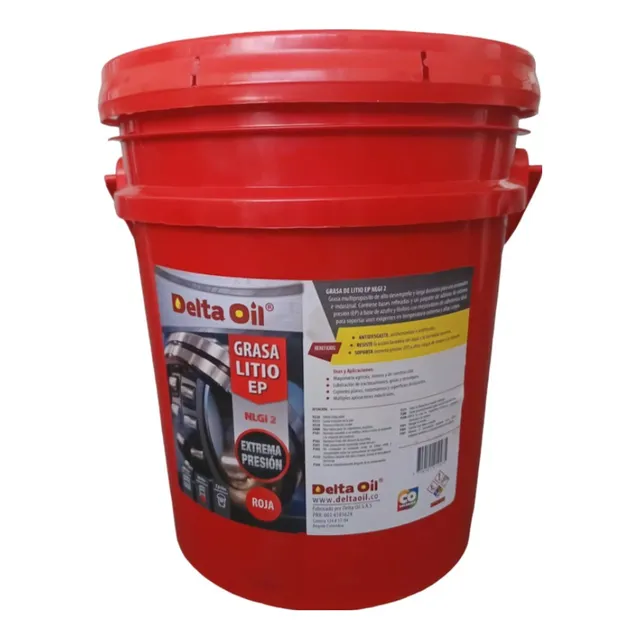Grasa Multipropósito Litio Ep Nlgi-2 Roja X 15 Kg