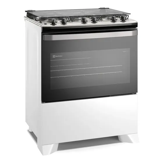 Fogão 5 Bocas Electrolux Fe5iw Gás Com Visor Branco