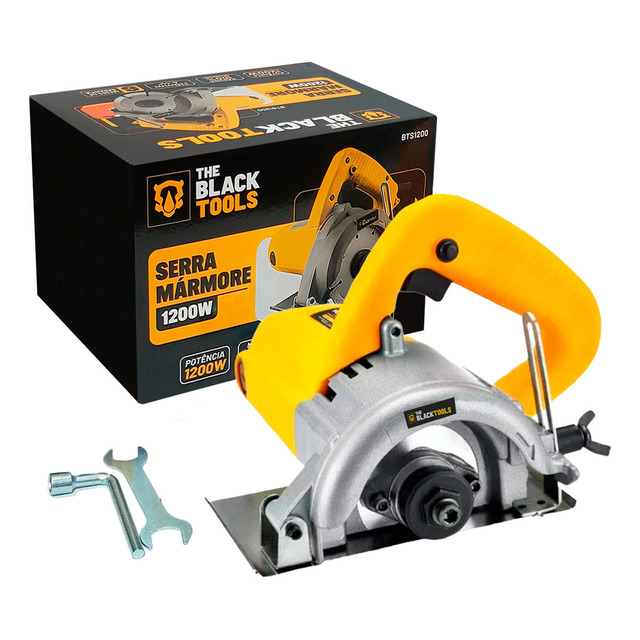 Serra Mármore Concreto Profissional 1200w 4.3/8 Pol Bts1200 127v The Black Tools Serra Mármore Concreto Profissional 1200w 4.3/8 Pol Bts1200 127v The Black Tools