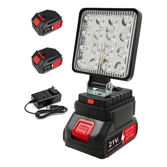Auxtoo Linterna Lamparas Led Recargable Luz Trabajo Y Camping 4 Inch Negro Lampara Recargable Batería Para Construcción,Seguridad,Exteriores