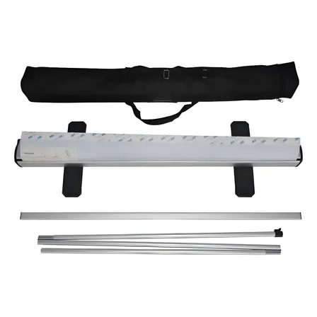 Roll-up Suporte Porta Banner Rollup 80x200 + Case De Brinde Cinza