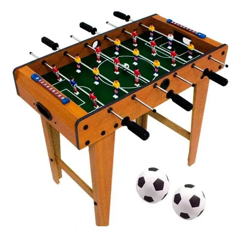 Minifutbolín Totó para niños, tamaño grande, 37 x 69 cm, pies