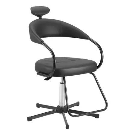 Cadeira para Cabelereiro e Barbearia Dompel futura com Regulagem de Altura Encosto Anatomica e Apoio de Pés e Braços