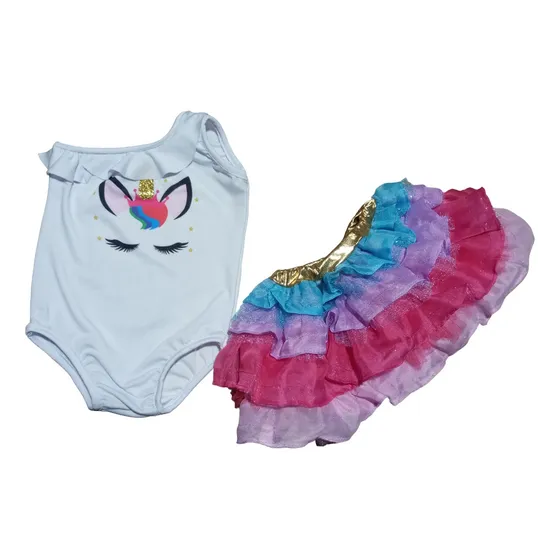 Conjunto Tuttu Y Body Niña Con El Motivo Que Gustes 