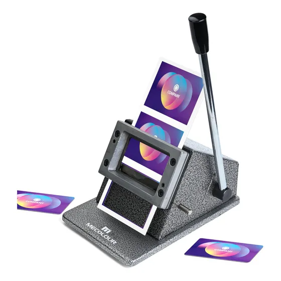 Cortador Para Cartão De Pvc Crachá 86x54mm Máquina De Corte Manual Para Crachá Mecolour Corte Reto Preciso