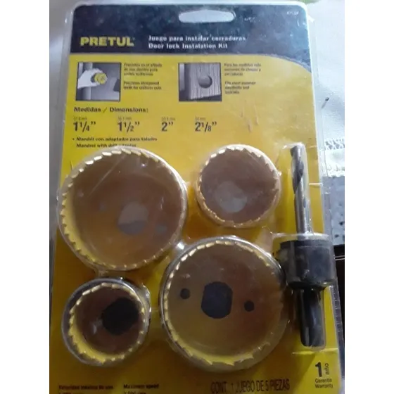 Juego Para Instalar Cerradura Pretul 5 Piezas