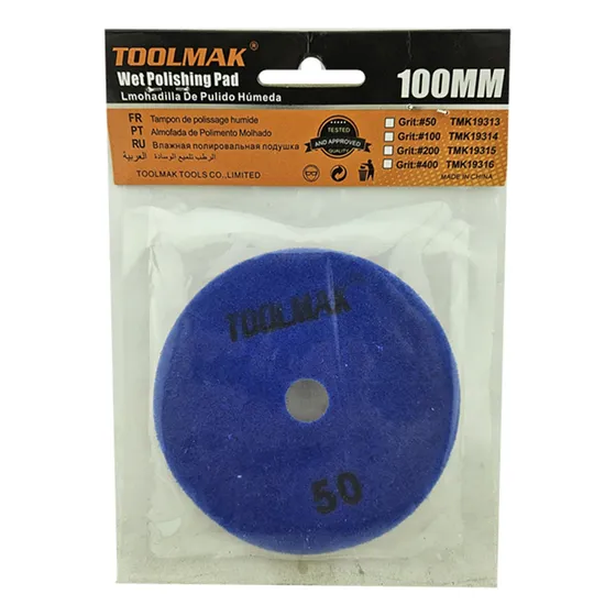 Disco Lija Para Pulir Marmol Granito 4 Pulgadas Toolmak
