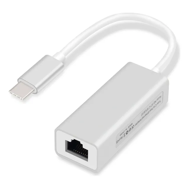 Adaptador Ethernet Rj45 A Tipo C 2.0 Alta Velocidad