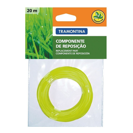 Fio De Nylon 1,8mm 20m Para Cortador De Grama Tramontina Ap500 Ap1000 Ap1500t 78796/284 Fio De Nylon 1,8mm 20m Para Cortador De Grama Tramontina Ap500 Ap1000 Ap1500t 78796/284