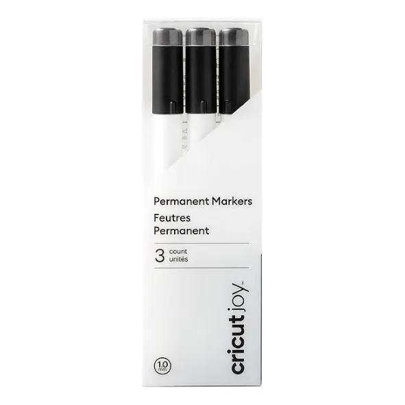 Cricut Joy | Plumones Permanentes | Negro | 1.0mm | 3 Und