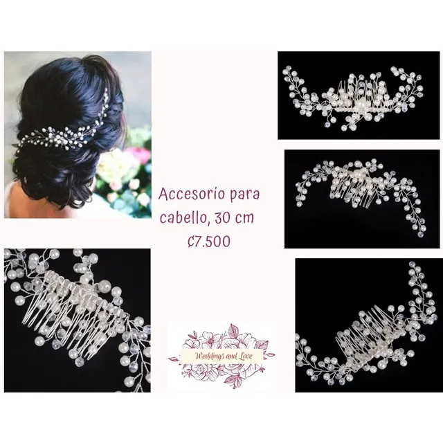 Accesorio Para Cabello Novia, Primera Comunión, Graduación 