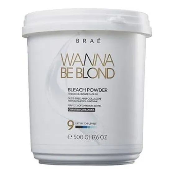 Braé Wanna Be Blond - Pó Descolorante 500g Tom Sem tom