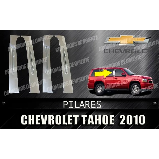 Pilares Cromados De Chevrolet Silverado O Tahoe 4 Puertas