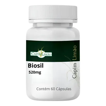 Biosil 520mg 60 Caps Silício Ôrgânico Cabelo Pele Unha Sabor Sem Sabor Fortacelicimento De Unhas Pele Cabelo Anti Idade