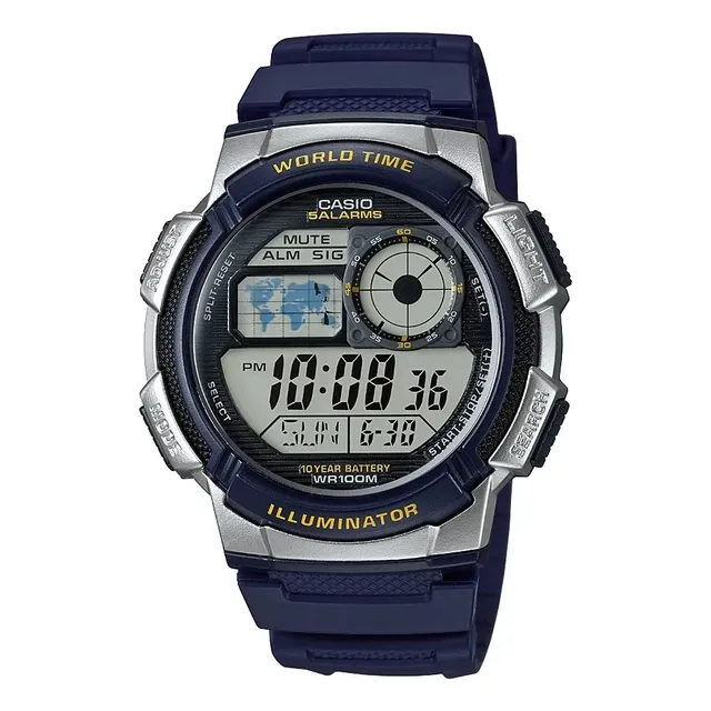 Reloj Casio Ae-1000w Original World Time Digital Deportivo