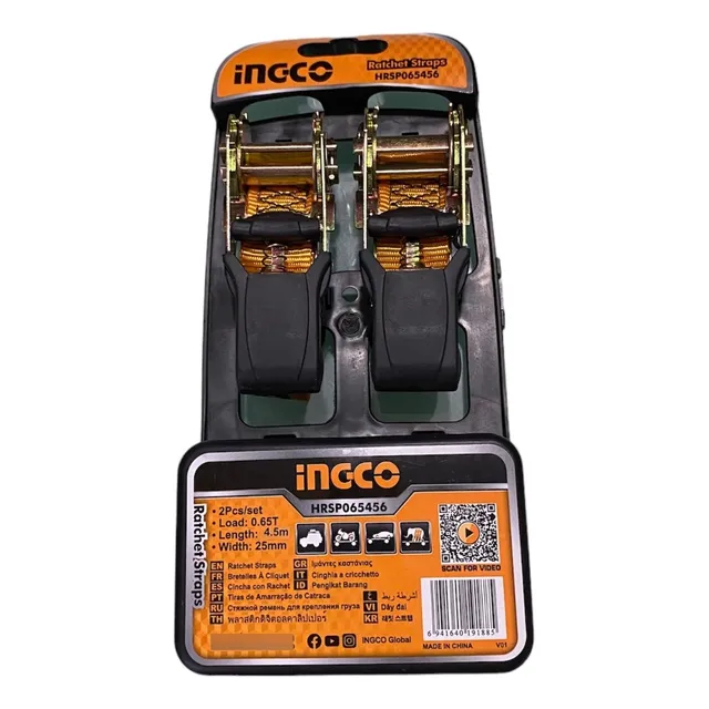 Eslinga Linga De Amarre 2 Pcs 650 Kg Ingco Código Hrsp065456