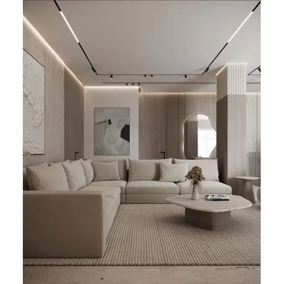 Sofá Modular 5 Puestos En L, Esquinero. Sofá Mueble Moderno