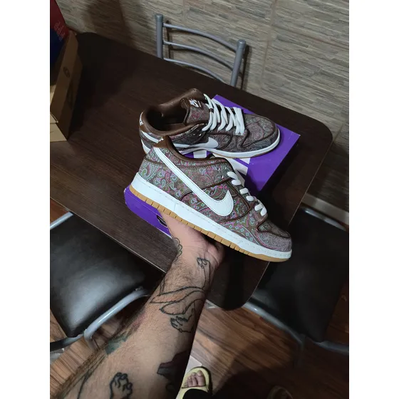Zapatillas Nike Sb Dunk Low Paisley Brown Talle 10.5 Us