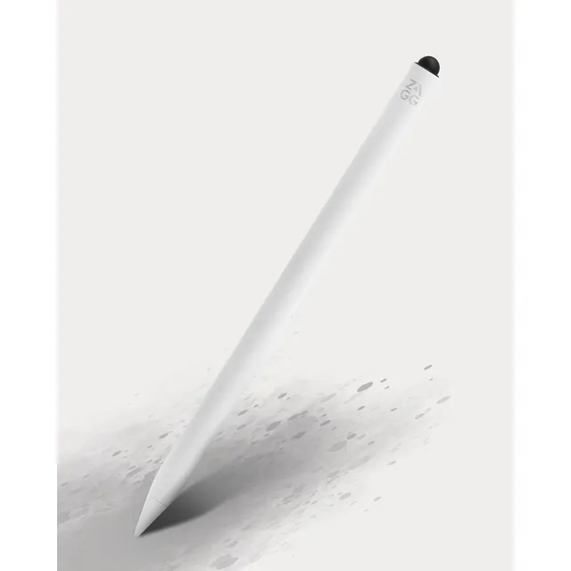 Lapiz Optico Blanco Doble Punta Carga Inalambrica Para iPad