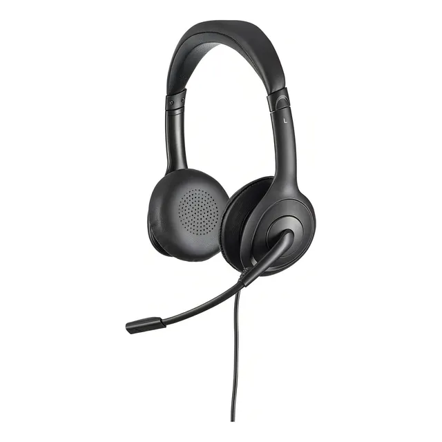 Auriculares binaurales Whs 60 Duo USB negros - Intelbras