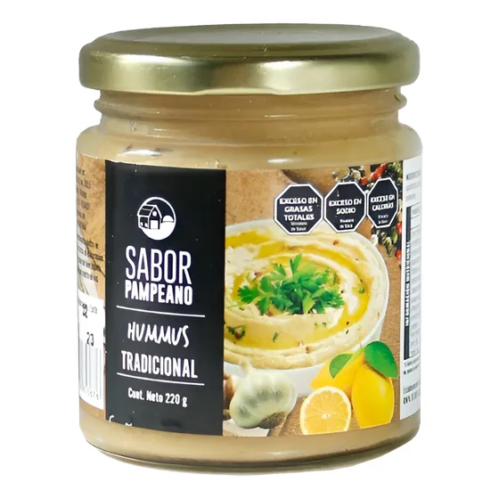 Hummus Tradicional De Garbanzo 220g - Sabor Pampeano