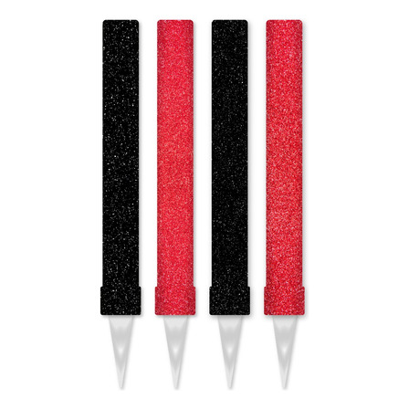 Pack 4 Bengalas De Chacarita Gibre Negra Y Roja Para Tortas Pack 4 Bengalas De Chacarita Gibre Negra Y Roja Para Tortas