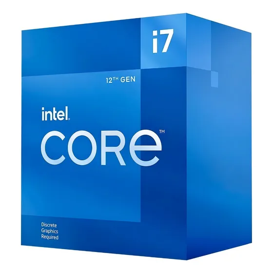 Processador gamer Intel Core i7-12700F BX8071512700F de 12 núcleos e 4.9GHz de frequência