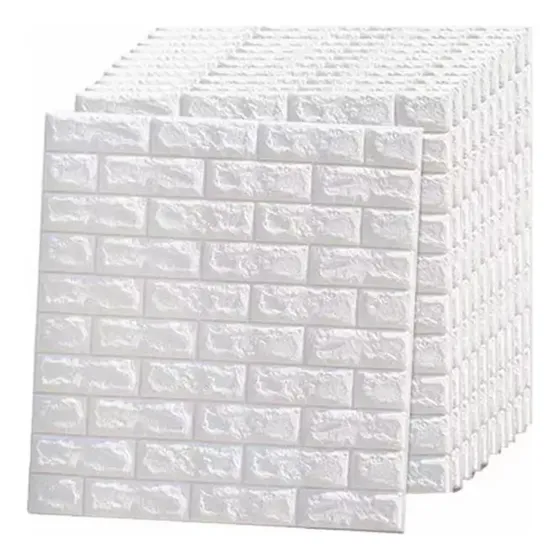 10 Pegatinas De Pared De Espuma 3d De Un Solo Color