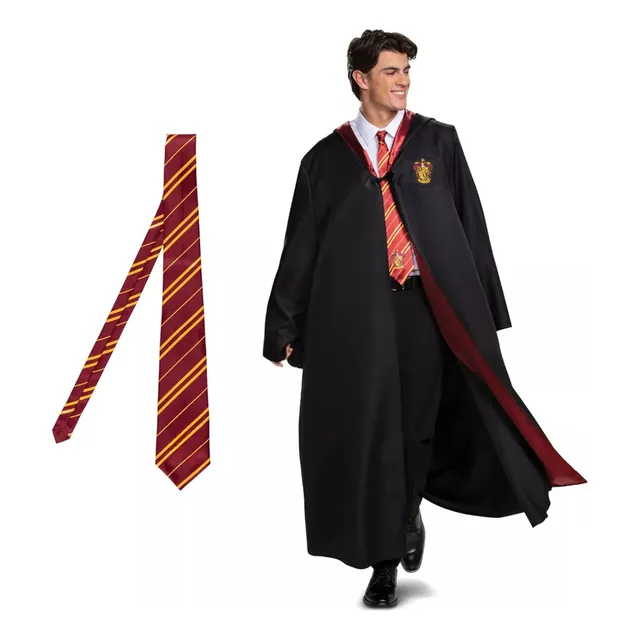 Capa Harry Potter Halloween Octubre Disfraz Tunica Corbata Escudo Bordado