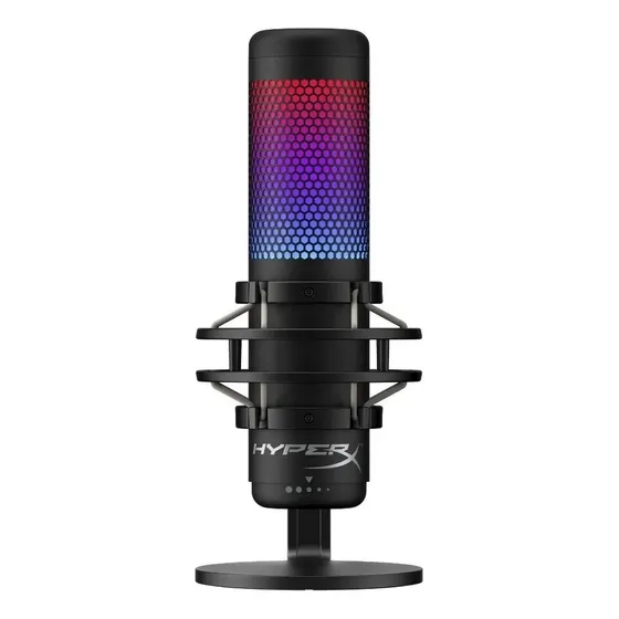Micrófono HyperX Quadcast QuadCast S Condensador Omnidireccional, Estéreo, Bidireccional, Cardioide color black | Cuotas sin interés