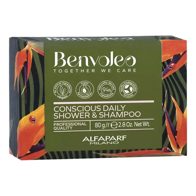 Alfaparf Benvoleo Conscious Daily Shower Shampoo Bar 80gr
