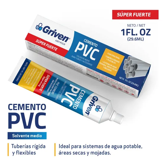 Pega Super Fuerte Pvc Griven //mayor Y Detal//