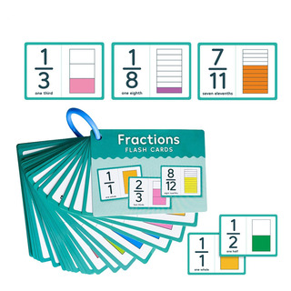 Juego De Fracciones Para Niños, 35 Cartas, Juguete De Aprend Juego De Fracciones Para Niños, 35 Cartas, Juguete De Aprend