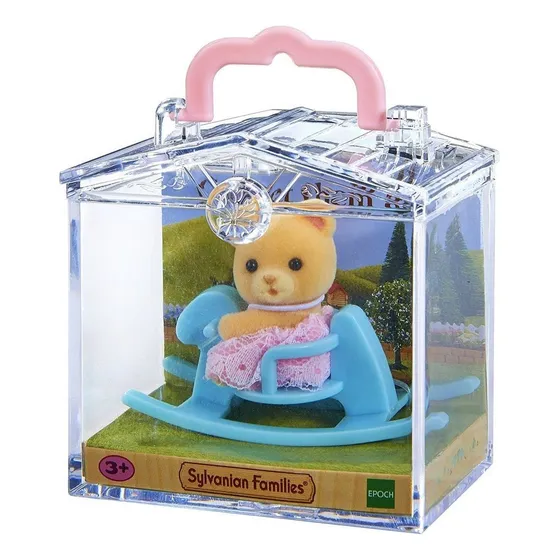 Sylvanian Families Oso Bebe Con Caballito Mecedor Juguete Tx