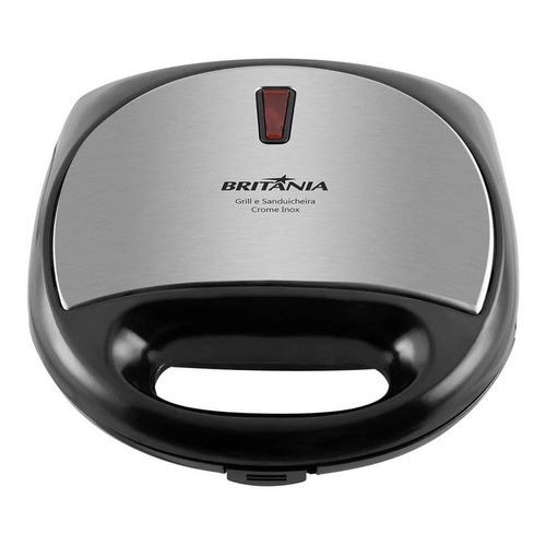 Grill E Sanduicheira Crome Inox 750w Britânia Grill E Sanduicheira Crome Inox 750w Britânia