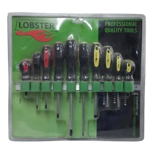 Juego De Destornilladores 10 Piezas Lobster