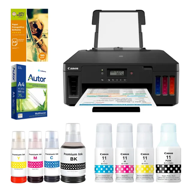 Impresora Canon Doble Faz G5010 Sistemacontinuo+tintas+papel Negro
