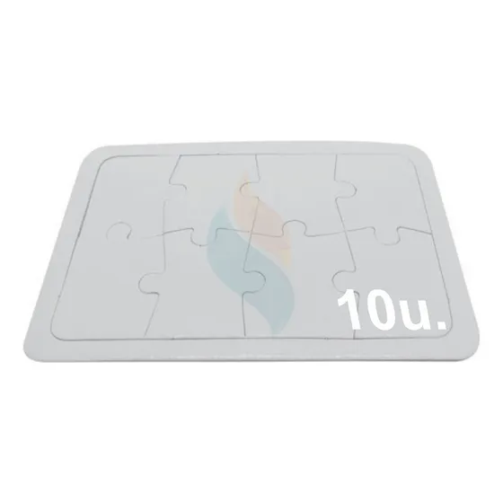 Rompecabezas Sublimable Carton Sublimar 8 Piezas 20x14cm X10