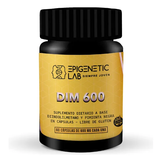Dim 600 Regulador Hormonal Ambos Sexos X 100 Cap De 600 Mg Sin Sabor