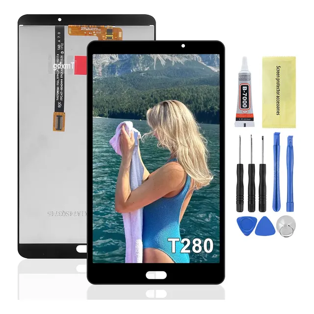 Pantalla Táctil Para Samsung Tab A7.0 2016 T280 Wifi Negro