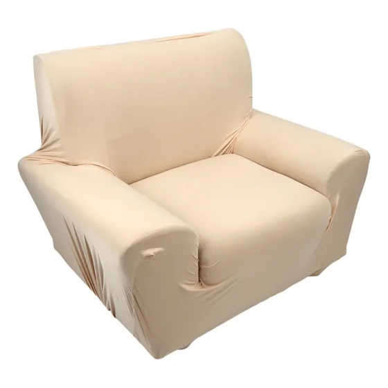 Capa De Sofá Solid Pure Colour Plush Stretch.