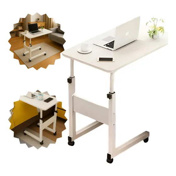 Mesa Multiuso Notebook Laptop Café Na Cama Grande C/ Rodinha