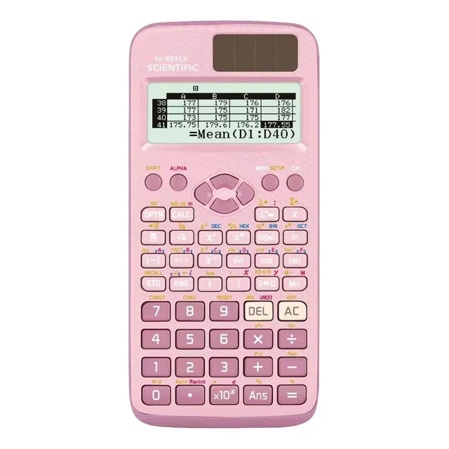 Calculadora Cientifica Y Ingeniería Fx-991ex 552 Funciones Color Rosa MERION