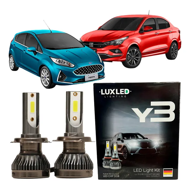 Lampara Led Para Auto Y3 6500k Kit Cree Led H1 H4 H7 Potente