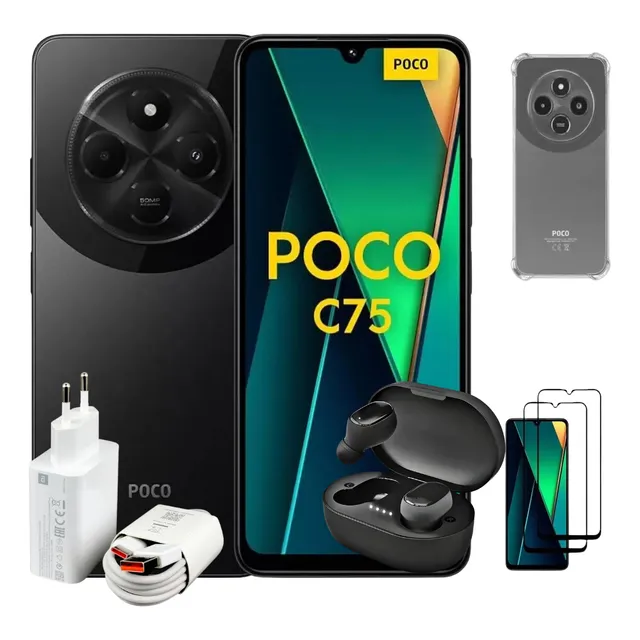 Xiaomi Poco C75 Dual Sim 256gb 8gb Ram - Capa +pelicula+fone