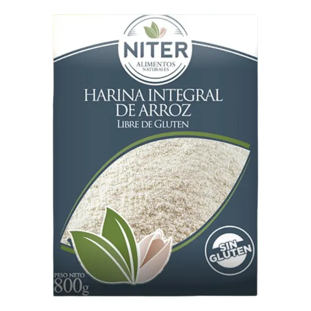 Harina Integral De Arroz Sin Gluten 800g - Graviola